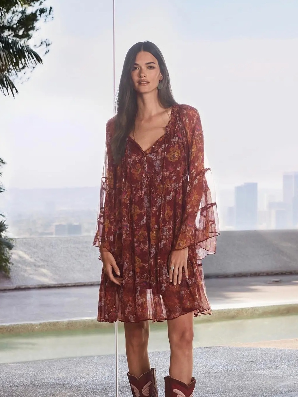 Johnny was jaded 100%silk dress